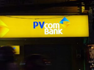 Biển Hộp đèn ngân hàng PV Com Bank 