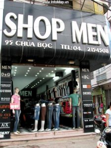 Mẫu biển hiệu alu đẹp cho shop quần áo SHOP MEN