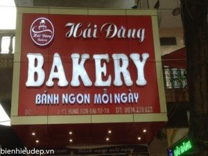 Mẫu biển quảng cáo bánh sinh nhật Hải Đăng bakery