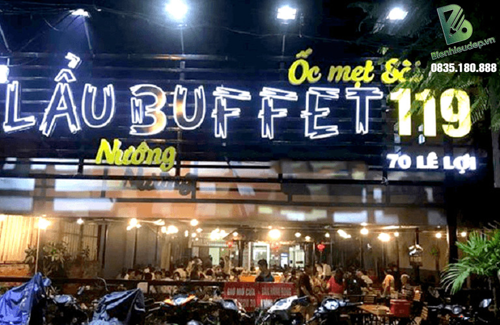 mẫu biển quảng cáo đẹp cho nhà hàng