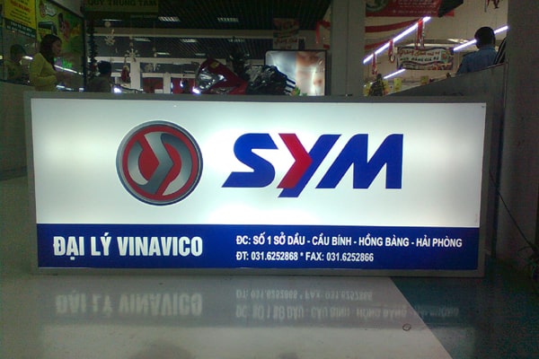 Thi công biển quảng cáo hộp đèn đẹp tại Hà Nội