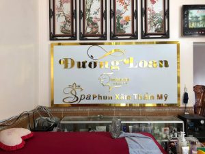 bảng hiệu bệnh viện thẩm mỹ tại quận Tân Phú
