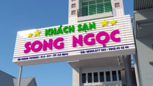 làm biển logo khách sạn tại Đà Nẵng